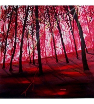 Bosco in rosso